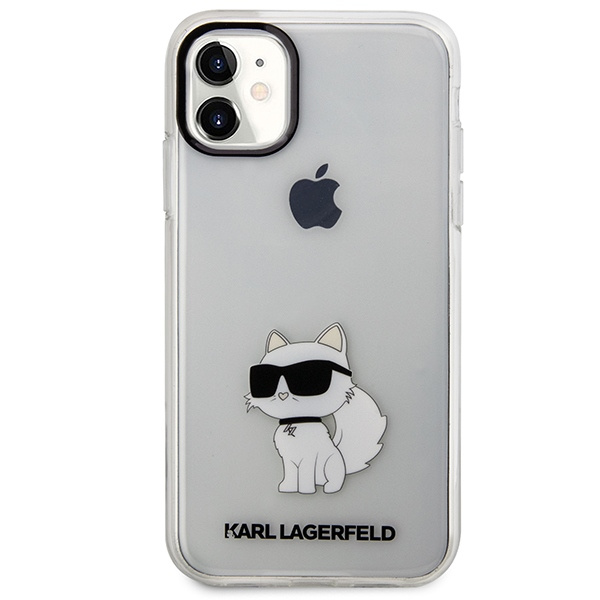 Etui Karl Lagerfeld KLHCN61HNCHTCT iPhone 11 6,1" transparent hardcase Ikonik Choupette Case