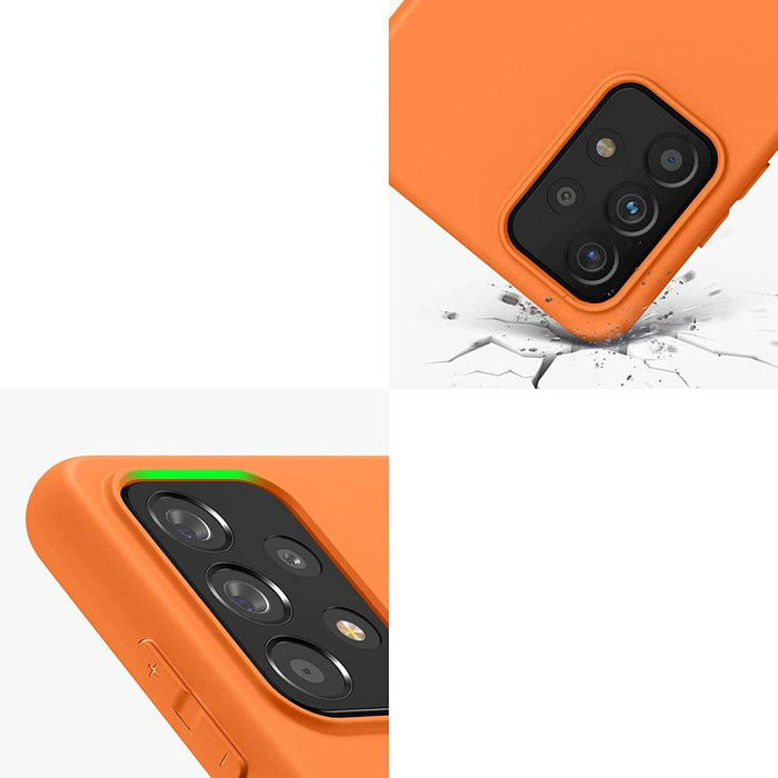 Silicone Case elastyczne silikonowe etui pokrowiec Samsung Galaxy A03s czarny