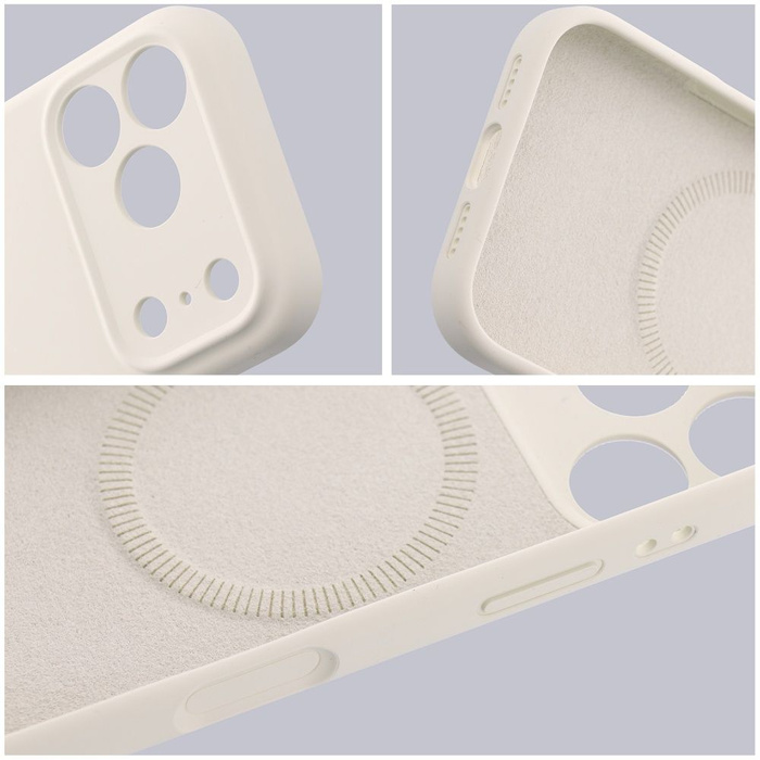 Etui na iPhone 17 PRO MAX Forcell F-Protect Rubber Premium zgodny z MagSafe antique white 0INT