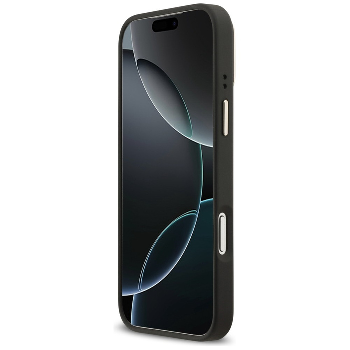 Etui Guess 4G PU Triangle Logo & Stand   Camera Magsafe do iPhone 17 Pro Max czarny