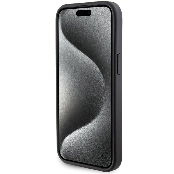 Ferrari Fehcp15sgspsik Iphone 15 6.1" Czarny/black Hardcase Grip Stand