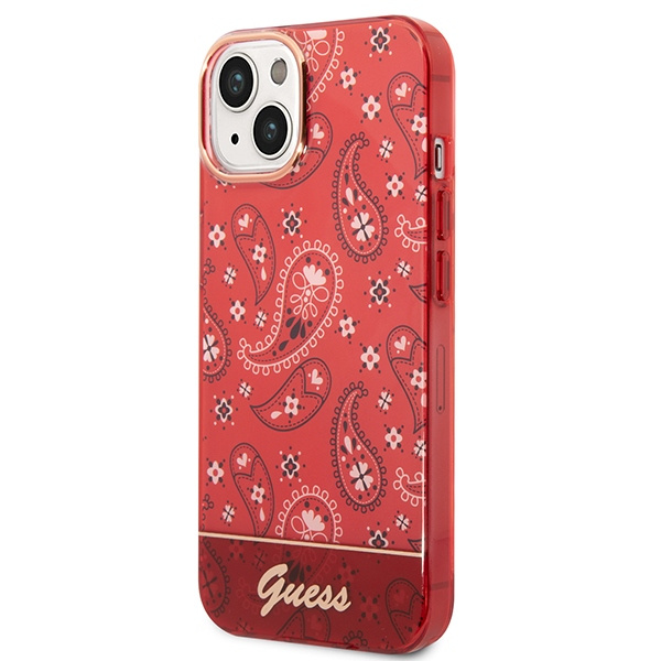 Etui GUESS Apple iPhone 14 Plus Bandana Paisley Czerwony Hardcase
