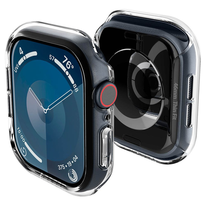 ETUI SPIGEN THIN FIT APPLE WATCH 10 (46 MM) CRYSTAL CLEAR