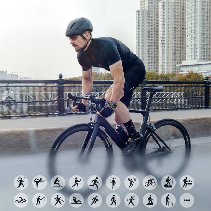 Joyroom smartwatch Fit-Life Series z funkcją odbierania połączeń IP68 czarny (JR-FT5)