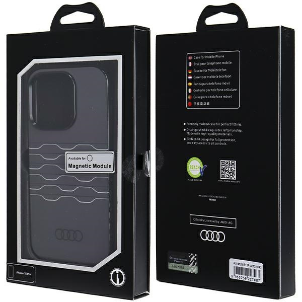 Audi IML MagSafe Case iPhone 15 Pro 6.1" czarny/black hardcase AU-IMLMIP15P-A6/D3-BK