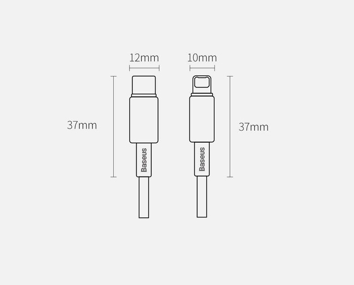 Baseus kabel USB Typ C - Lightning szybkie ładowanie Power Delivery 20 W 1 m czarny (CATLWJ-01)