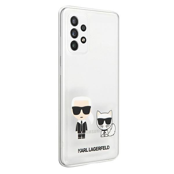 Etui KARL LAGERFELD Samsung Galaxy A72 Karl & Choupette Bezbarwny Hardcase