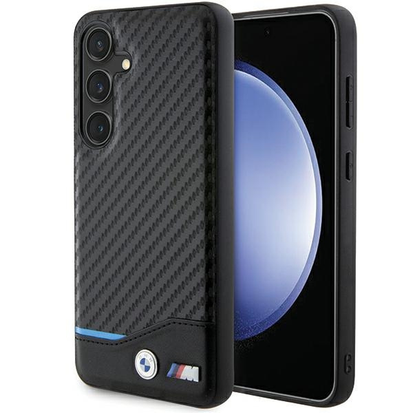 Etui BMW BMHCS24S22NBCK S24 S921 czarny/black Leather Carbon Case