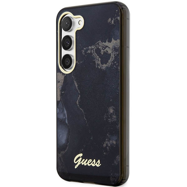 Etui Guess GUHCS23MHTMRSK S23 Plus S916 czarny/black hardcase Golden Marble Collection Case