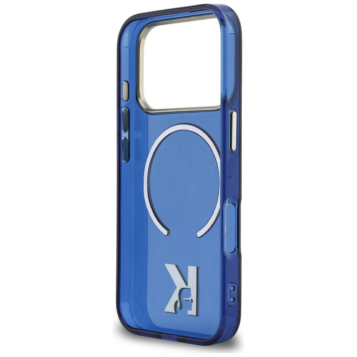 Etui Karl Lagerfeld IML K Head Logo      MagSafe do iPhone 17 Pro niebieski