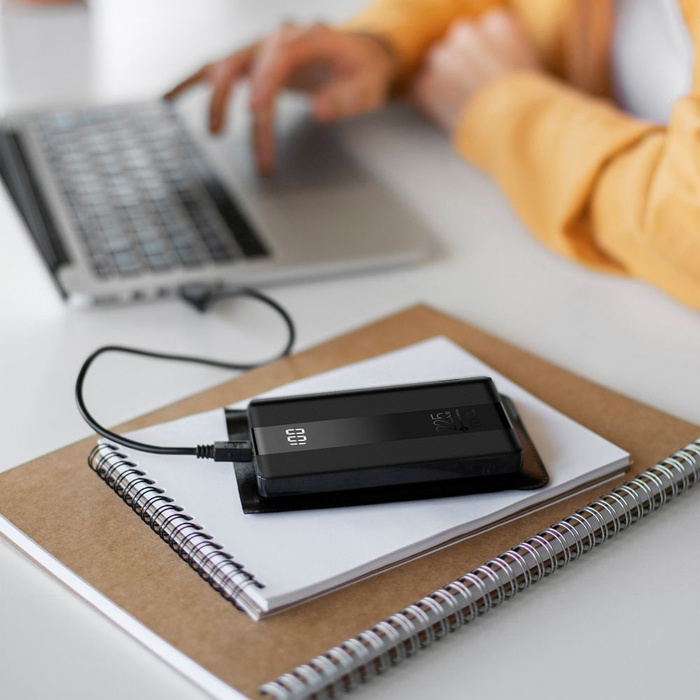 Powerbank Forcell F-Energy Energo P10K2 QC3.0 PD 3A 22,5W 10000 mAh czarny 0INT