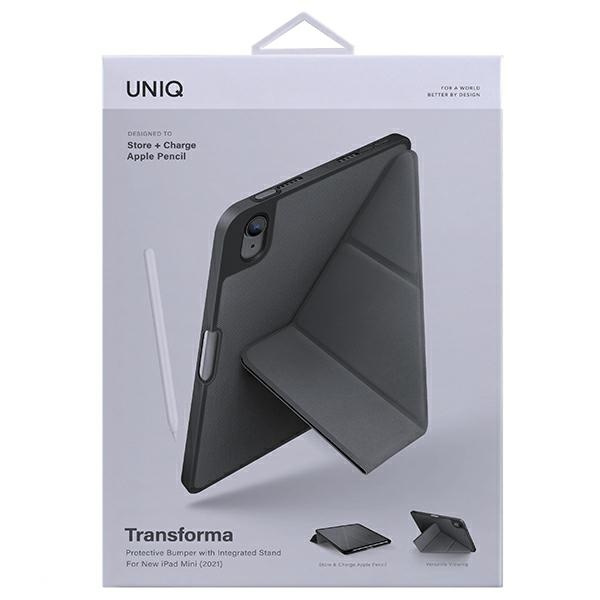 UNIQ etui Transforma iPad Mini (2021) Antimicrobial szary/charcoal grey