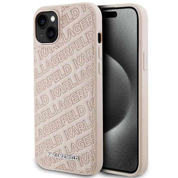 Etui Karl Lagerfeld KLHCP15SPQKPMP iPhone 15 6.1" różowy/pink hardcase Quilted K Pattern Case