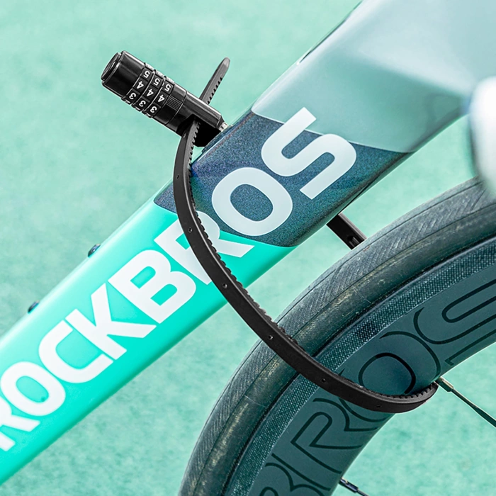 Zapięcie rowerowe Rockbros 3240001001 na szyfr 0,5m - czarne