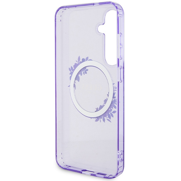 Etui Guess GUHMS24MHFWFCU S24+ S926 fioletowy/purple hardcase IML Flowers Wreath MagSafe Case