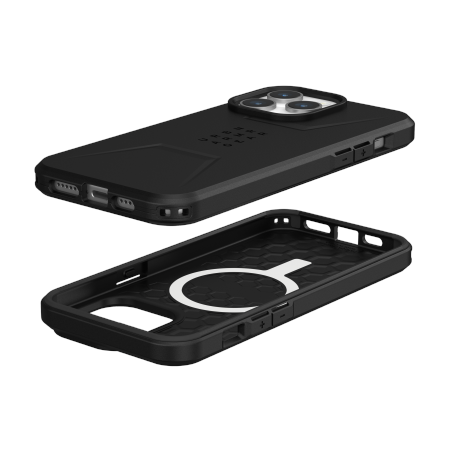 Etui UAG Civilian Magsafe - obudowa ochronna do iPhone 15 Pro Max kompatybilna z MagSafe (black) Case