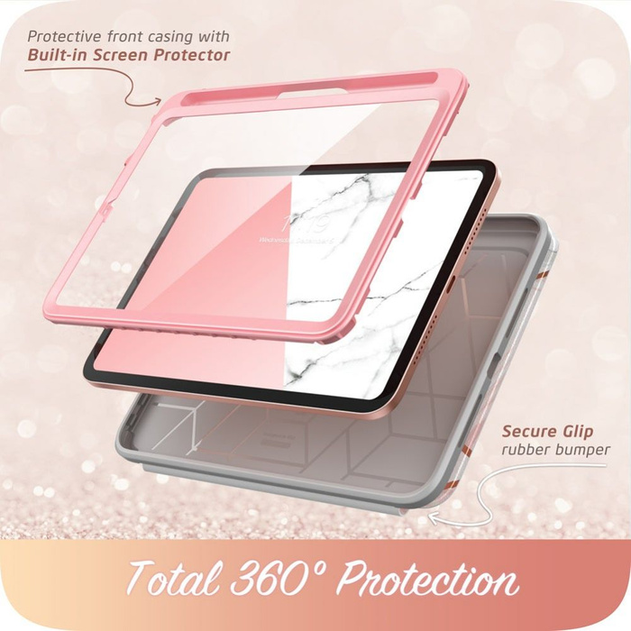 Etui SUPCASE Apple iPad Mini 6 2021 Cosmo Marble Różowy Case 