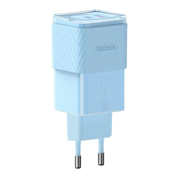 Ładowarka sieciowa GaN 67W Mcdodo CH-1503 2x USB-C, USB-A (niebieska)