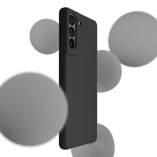 Etui 3MK Silicone Case Samsung Galaxy S21 Fe 5g G990 Czarny/black Case