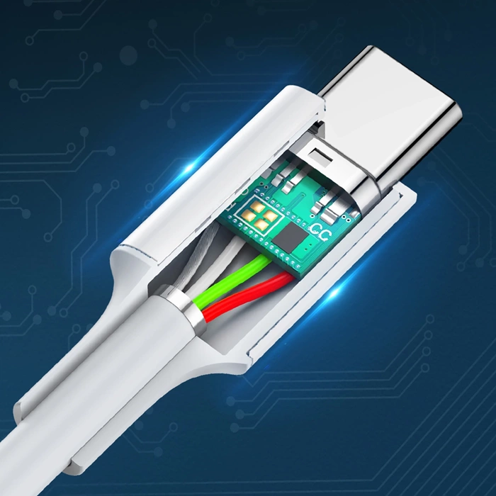 Kabel USB-C do USB-C UGREEN US264, 60W, 2m (biały)