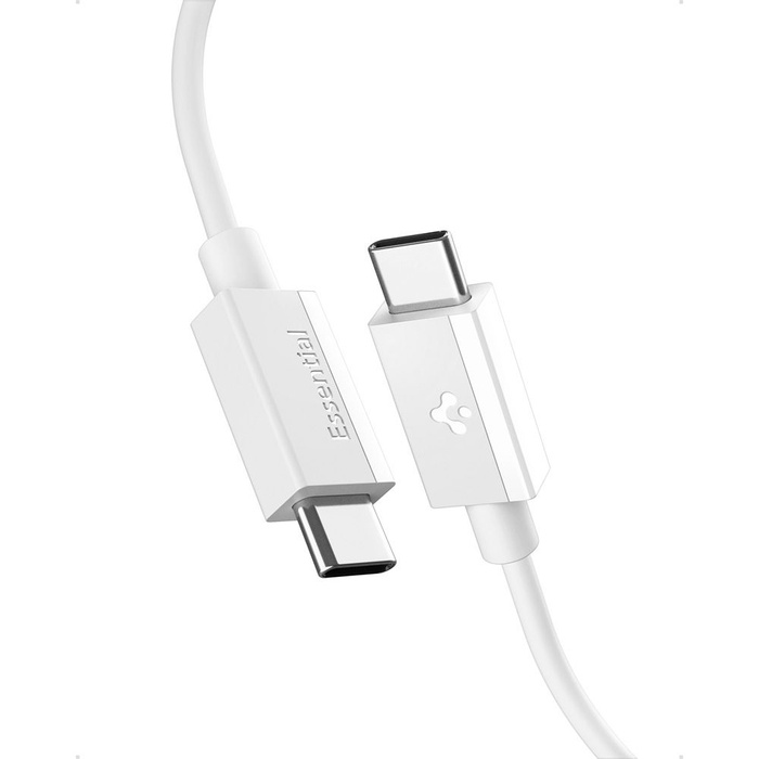 KABEL USB-C SPIGEN EB6010CC ESSENTIAL 60W 100CM BIAŁY