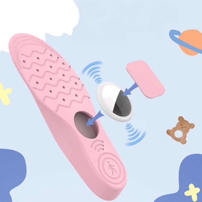 Wkładki do butów - etui ochronne na AirTag (175mm-190mm) - różowe