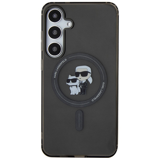 Etui Karl Lagerfeld KLHMS24MHGKCNOK S24+ S926 czarny/black hardcase IML Karl&Choupette Glitter MagSafe Case