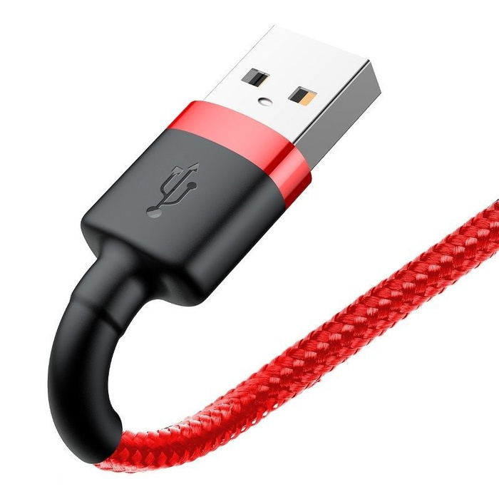 Kabel BASEUS Lightning USB Cafule 2.4A 1m czerwony