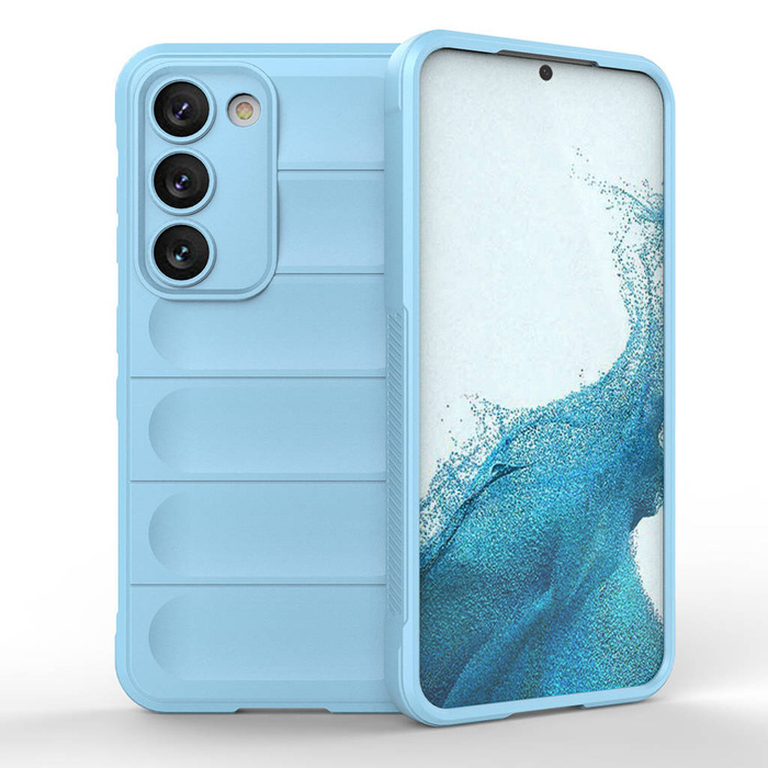 Etui Magic Shield Case Etui Do Samsung Galaxy S23+ Elastyczny Pancerny Pokrowiec Jasnoniebieskie Case