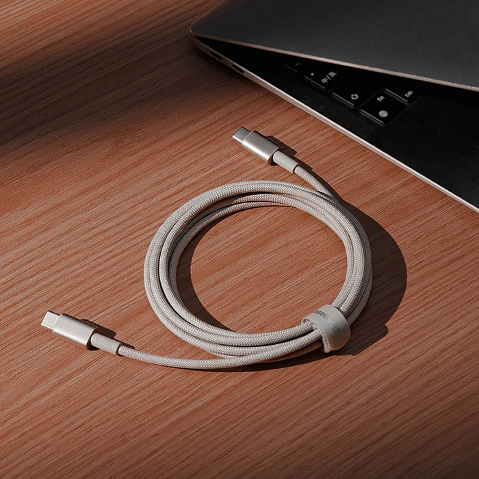 Kabel Baseus Tungsten Gold USB-C / USB-C 100W 1m - złoty