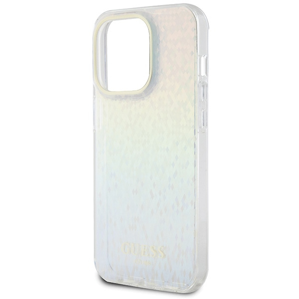 Etui Guess GUHCP15LHDECMI iPhone 15 Pro 6.1" wielokolorowy hardcase IML Faceted Mirror Disco Iridescent Case