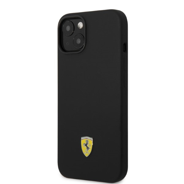 Etui Ferrari FEHMSIP14MBK iPhone 14 Plus 6,7" czarny/black hardcase Silicone Metal Logo Magsafe