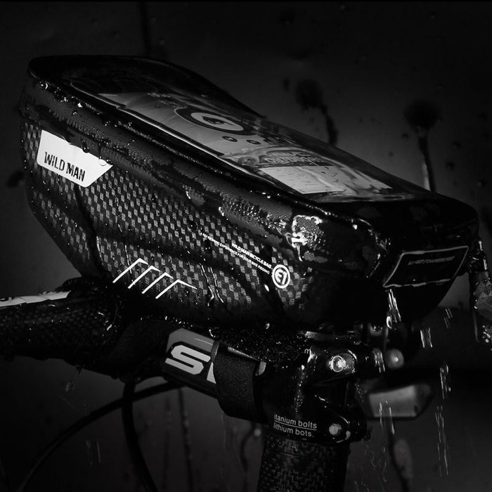 ETUI UCHWYT ROWEROWY WILDMAN S SAKWA NA RAMĘ BLACK CZARNE CASE