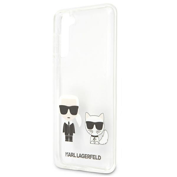 Etui KARL LAGERFELD Samsung Galaxy S21 Plus Karl & Choupette Bezbarwny Hardcase