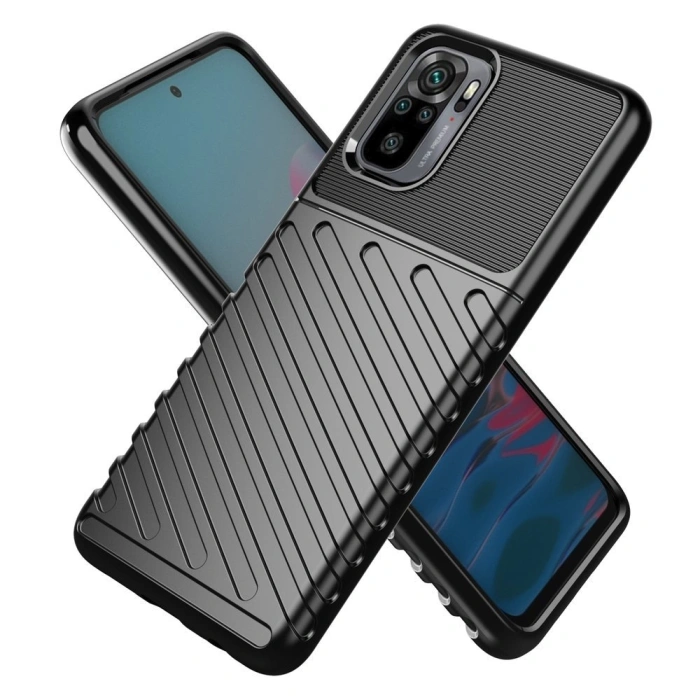 Thunder Case elastyczne pancerne etui pokrowiec Xiaomi Redmi Note 10 / Redmi Note 10S niebieski