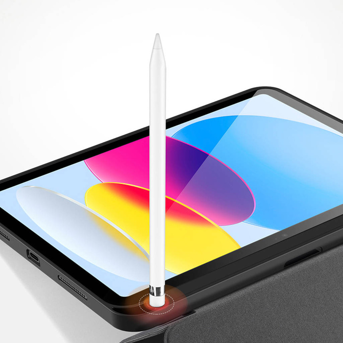 Dux Ducis Domo etui iPad 10.9'' 2022 (10 gen.) pokrowiec z miejscem na rysik Apple Pencil smart cover podstawka czarne