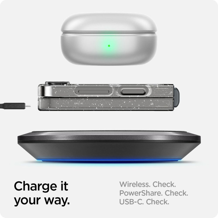 ETUI SPIGEN AIRSKIN SAMSUNG GALAXY Z FLIP 6 / 7 FE GLITTER CRYSTAL