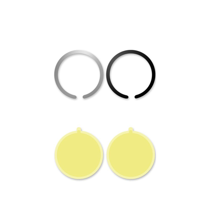 BLASZKA TECH-PROTECT METALPLATE MAGSAFE UNIVERSAL MAGNETIC RING 2-PACK BLACK & SILVER