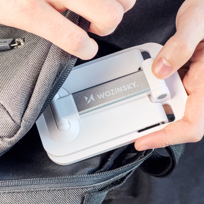 Wozinsky stojak na telefon na biurko stojak na tablet składany biały (WFDPS-W1)