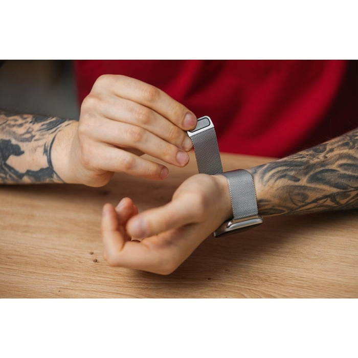 Pasek do Apple Watch Forcell F-Design FA03 magnetyczny stal 38 / 40 / 41 mm różowy