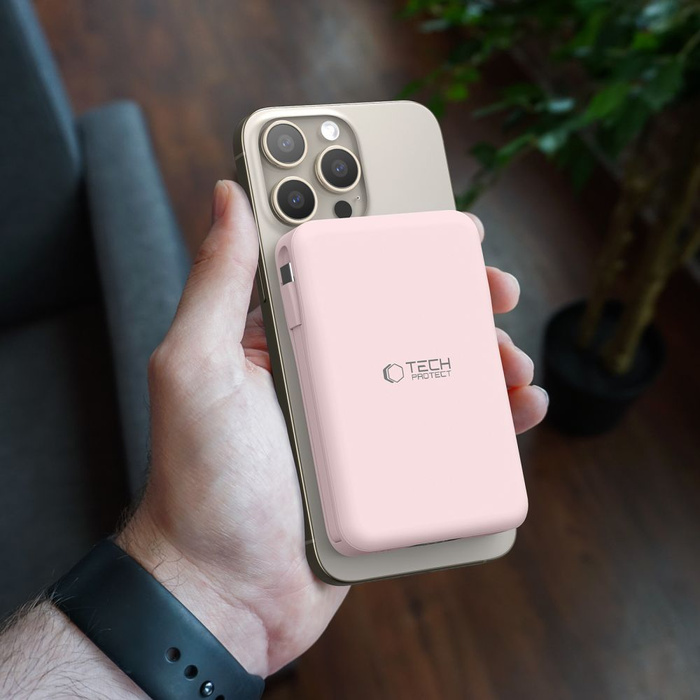 TECH-PROTECT PB31 LIFEMAG MAGSAFE POWER BANK 10000MAH PINK