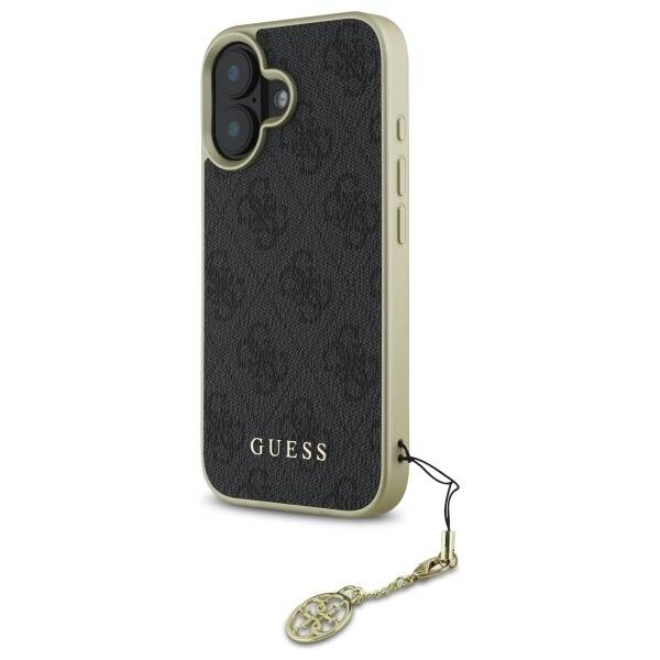 Etui Guess iPhone 16 Plus czarny/black hardcase 4G Charms Collection