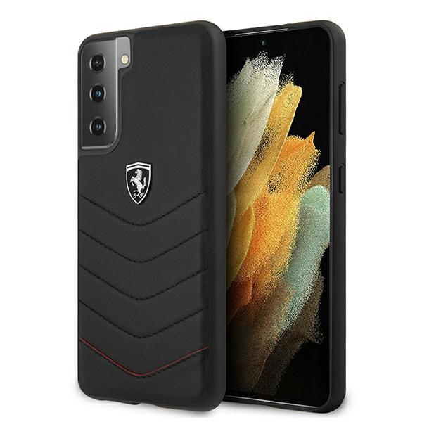 Etui FERRARI Samsung Galaxy S21 G991 Off Track Quilted FEHQUHCS21SBK Czarny Hardcase