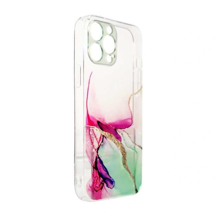 Marble Case etui do iPhone 13 Pro Max żelowy pokrowiec marmur miętowy