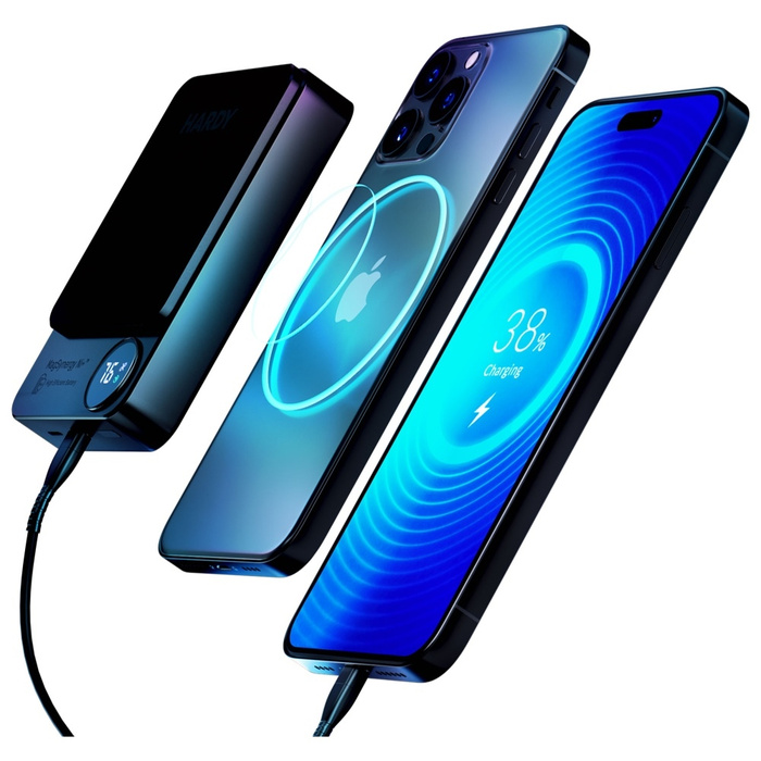 3MK HARDY MagSynergy Powerbank 10000 mAh z funkcją ładowania bezprzewodowego MagSafe
