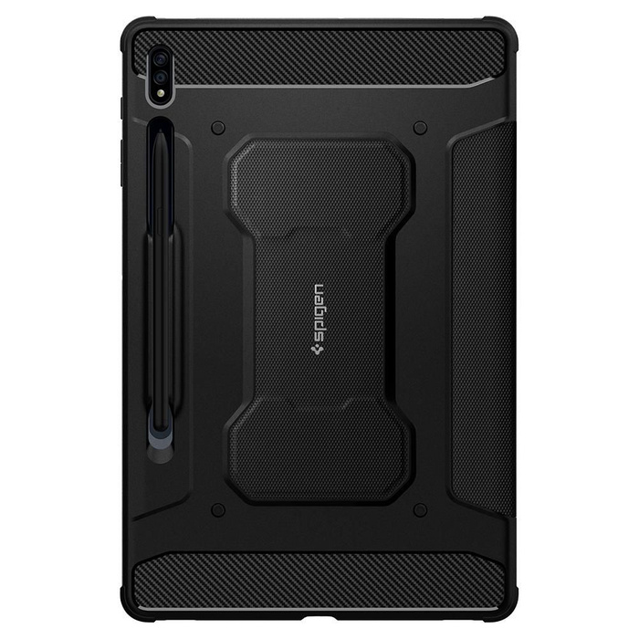 Etui SPIGEN Rugged Armor ”Pro” Galaxy Tab S7+ Plus 12.4 T970/T976 Black Czarne Case