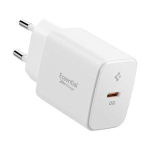 ŁADOWARKA SPIGEN ESSENTIAL EE201EU 1-PORT NETWORK CHARGER 20W BIAŁA