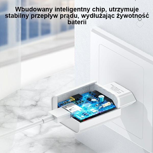 Ładowarka Sieciowa USAMS 1xUSB T18 2,1A Fast Charging Biały