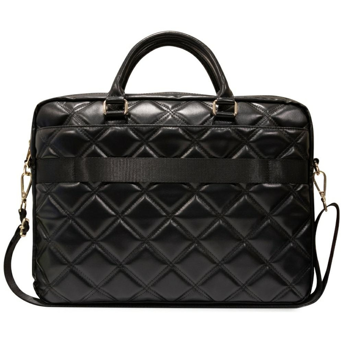 Guess Torba GUCB15ZPSQSSGK 16" czarny/black Quilted 4G