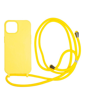 Mobile Origin Lanyard Case, yellow - iPhone 15